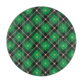 Tabla De Cortar Patrón de plástico verde negro