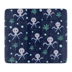 Tabla De Cortar Patrón de Pulpo Adorable