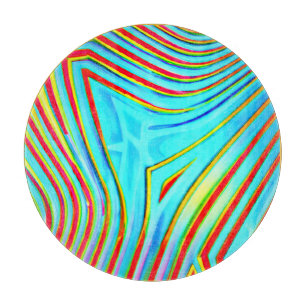 Tabla De Cortar Patrón de ráfaga de color