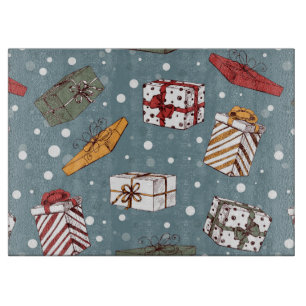 Tabla De Cortar patrón de regalos de los navidades