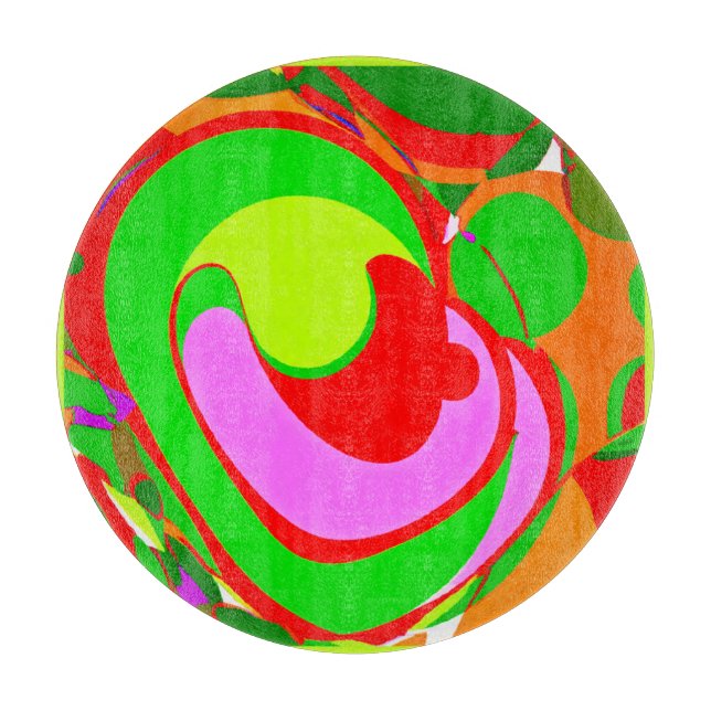 Tabla De Cortar Patrón de resumen aleatorio (Anverso)