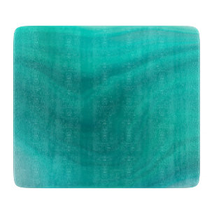 Tabla De Cortar Patrón de resumen verde turquesa