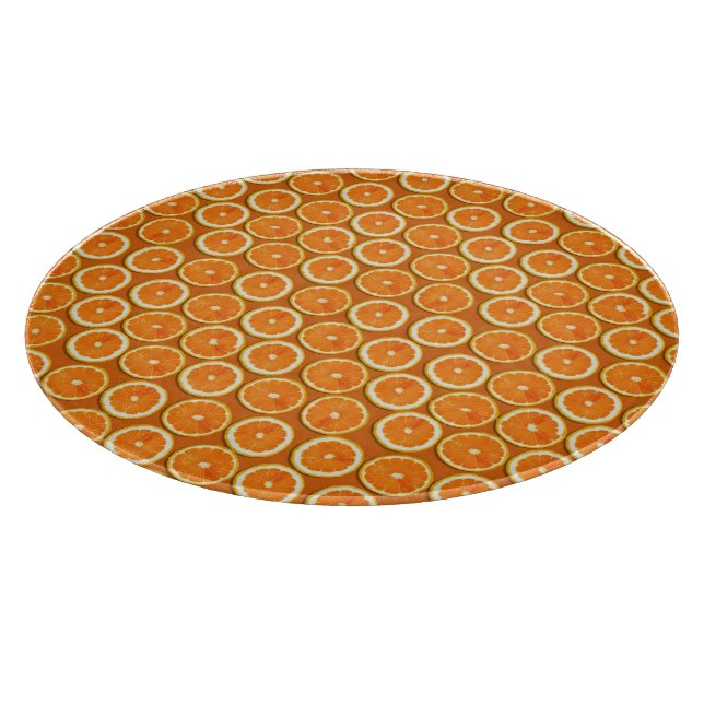 Tabla De Cortar Patrón de rodajas de limón (Borde)