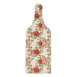 Tabla De Cortar Patrón de rosas Vintage Shabby Chic
