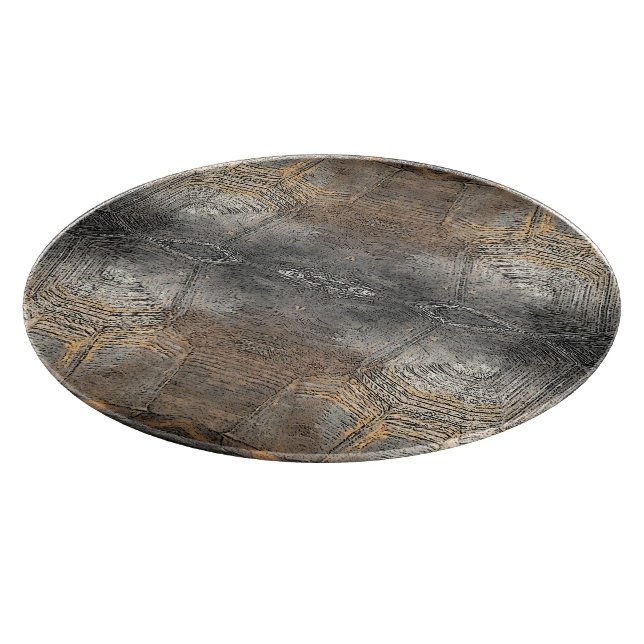Tabla De Cortar Patrón de shell de tortuga de Gopher (Borde)