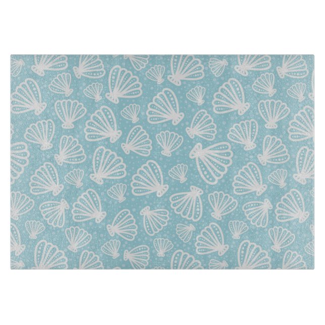 Tabla De Cortar Patrón de shell de verano (Anverso)