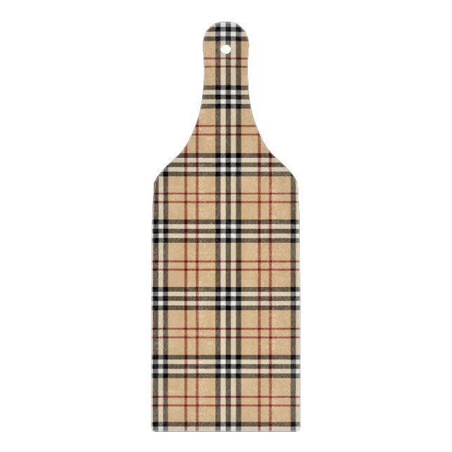 Tabla De Cortar Patrón de Tartán Escocés     (Anverso)