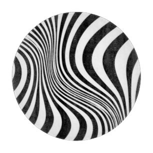 Tabla De Cortar Patrón de textura de impresión de piel de cebra