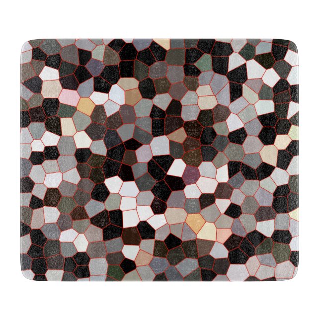 Tabla De Cortar Patrón de vidrio manchado (Anverso)