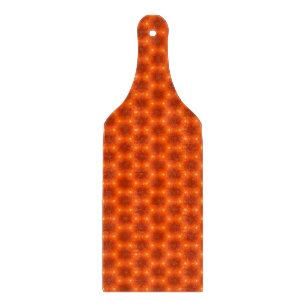 Tabla De Cortar Patrón del hexágono del honeycomb del Naranja dora
