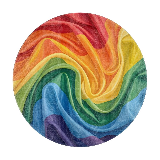 Tabla De Cortar patrón del mes del orgullo (Anverso)