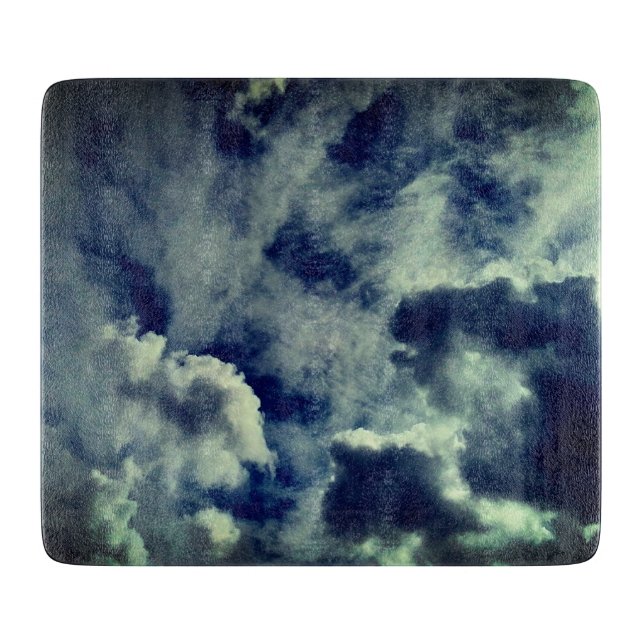 Tabla De Cortar Patrón en las nubes (Anverso)