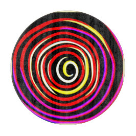 Tabla De Cortar Patrón espiral colorido