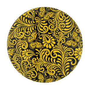 TABLA DE CORTAR PATRÓN FLORAL