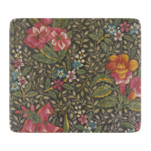 Tabla De Cortar Patrón floral antiguo Toile de Jouy francés