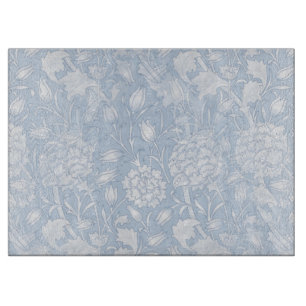 Tabla De Cortar Patrón floral de William Morris en azul