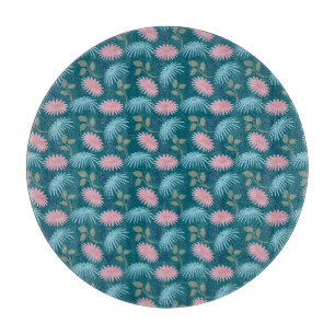 Tabla De Cortar Patrón Floral Pastel 