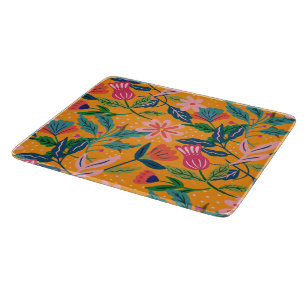 Tabla De Cortar Patrón floral tropical moderno