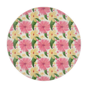 Tabla De Cortar Patrón floral tropical sin costuras