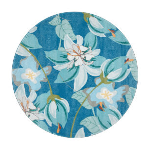 Tabla De Cortar Patrón floral, versátil diseño floral.