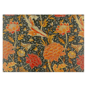 Tabla De Cortar Patrón floral vintage de William Morris Cray