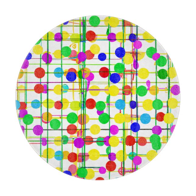 Tabla De Cortar Patrón geométrico aleatorio (Anverso)