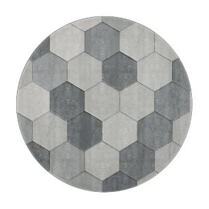 Tabla De Cortar Patrón geométrico de baldosas hexagonales modernas