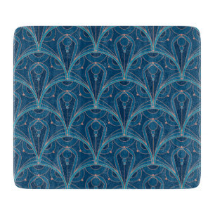 Tabla De Cortar Patrón geométrico repetido Art Déco