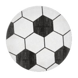 Tabla De Cortar Patrón Inspirado en Balón de Fútbol Impresión Geom