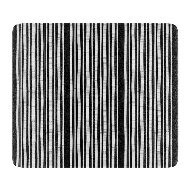 Tabla De Cortar Patrón Moderno de Rayas Verticales (Anverso)
