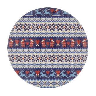 Tabla De Cortar Patrón nórdico: Ilustracion encantador