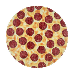 Tabla De Cortar Patrón Pepperoni Pizza