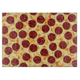 Tabla De Cortar Patrón Pepperoni Pizza