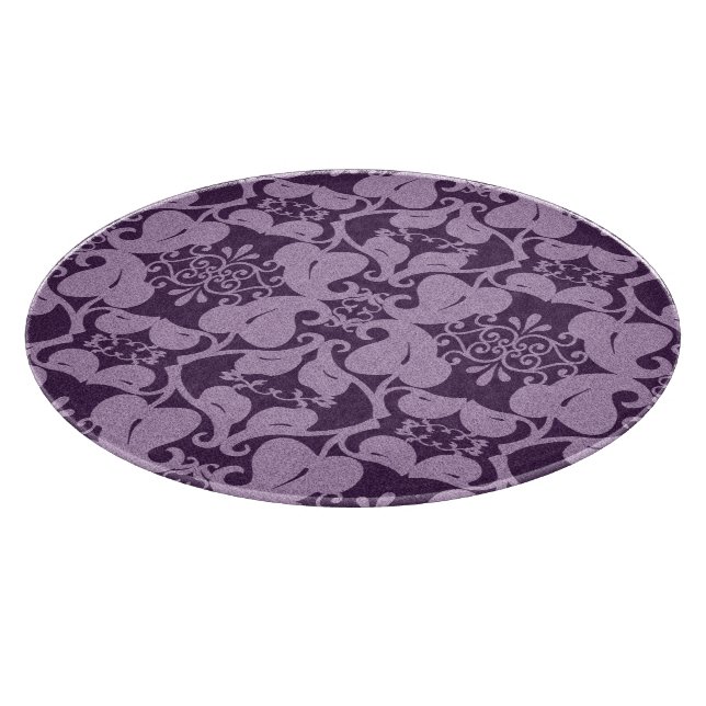 Tabla De Cortar Patrón púrpura elegante (Borde)