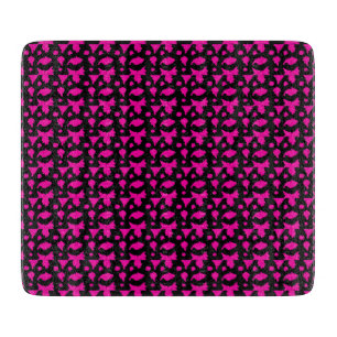 Tabla De Cortar Patrón Rosa Abstracto