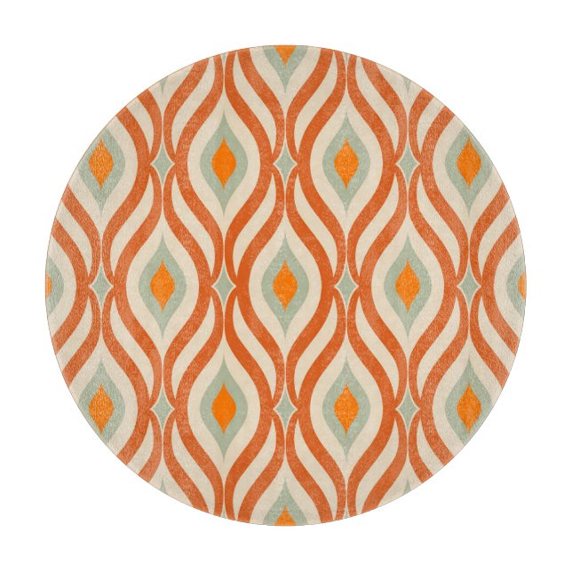 Tabla De Cortar Patrón sin problemas de estilo Retro Sixties (Anverso)