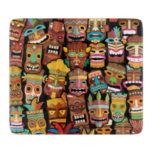 Tabla De Cortar Patrón Tiki