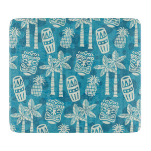 Tabla De Cortar Patrón Tiki Moderno de Mitad de Siglo Retro