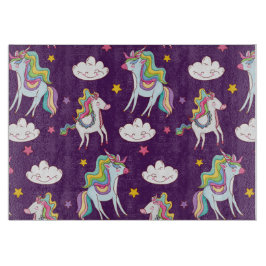 Tabla De Cortar Patrón Unicorn Funny Magic Horse