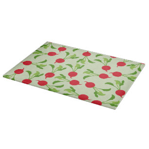 Tabla De Cortar Patrón verde rojo radical