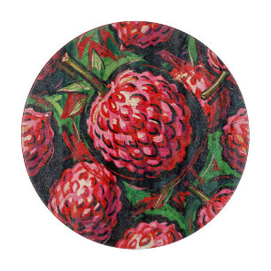 Tabla De Cortar Patrón Vibrante de Litchi