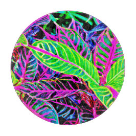 Tabla De Cortar Patrón Vivid Foliage Elegance