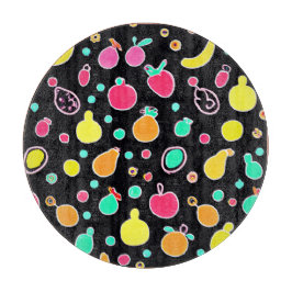 Tabla De Cortar Patrón vivo y fructífero de Neon