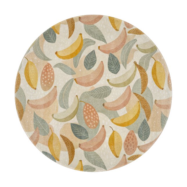 Tabla De Cortar Pattern Abstract  Bananas (Anverso)
