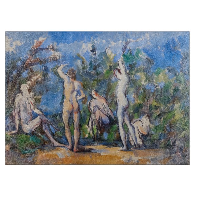 Tabla De Cortar Paul Cezanne - Cinco Bathers (Anverso)