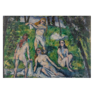 Tabla De Cortar Paul Cezanne - Cuatro Bañistas