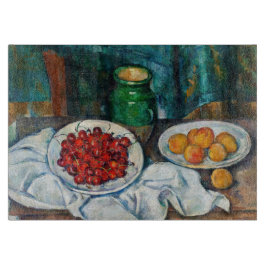 Tabla De Cortar Paul Cezanne - Todavía la vida con cerezas y guiso
