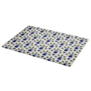 Tabla De Cortar pavo real exótico retro de la India