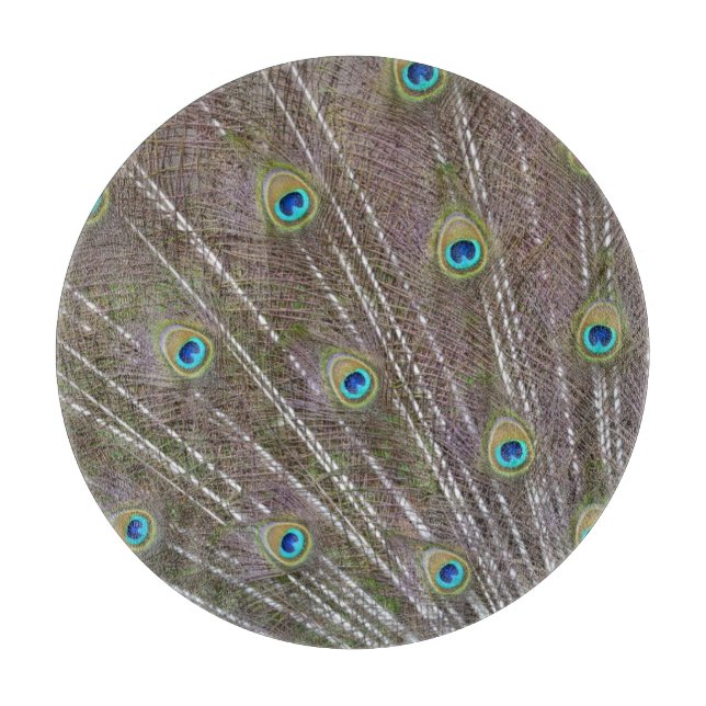 Tabla De Cortar Peacock Feathers (Anverso)