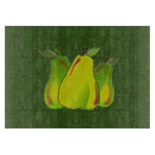 Tabla De Cortar PEARS Pear Frutas Fruit Glass